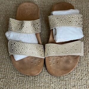 Vionic Gold Studded Sandals